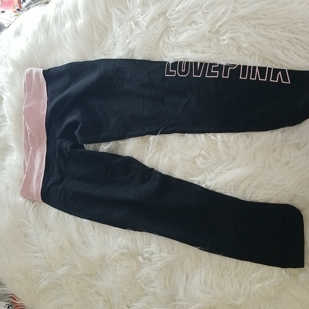 Victoria's Secret PINK Fold Over Waistband Leggings